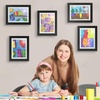 image:image2 Pack 9x12 FrontOpening Kids Artwork Frames Changeable Walnut  Magnetic Door Holds 50 Art Pieces Picture Frame Great for Kids Drawings Children Art Projects Crafts Schoolwork or HomeBlack