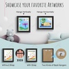image:image2 Pack 9x12 FrontOpening Kids Artwork Frames Changeable Walnut  Magnetic Door Holds 50 Art Pieces Picture Frame Great for Kids Drawings Children Art Projects Crafts Schoolwork or HomeBlack