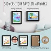 image:image2 Pack 9x12 FrontOpening Kids Artwork Frames Changeable Walnut  Magnetic Door Holds 50 Art Pieces Picture Frame Great for Kids Drawings Children Art Projects Crafts Schoolwork or HomeBlack