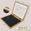 image:image2 Pack 9x12 FrontOpening Kids Artwork Frames Changeable Walnut  Magnetic Door Holds 50 Art Pieces Picture Frame Great for Kids Drawings Children Art Projects Crafts Schoolwork or HomeBrown