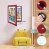image:image2 Pack 9x12 FrontOpening Kids Artwork Frames Changeable Walnut  Magnetic Door Holds 50 Art Pieces Picture Frame Great for Kids Drawings Children Art Projects Crafts Schoolwork or HomeRed
