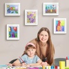 image:image2 Pack 9x12 FrontOpening Kids Artwork Frames Changeable Walnut  Magnetic Door Holds 50 Art Pieces Picture Frame Great for Kids Drawings Children Art Projects Crafts Schoolwork or HomeWhite