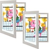 image:image2 Pack 9x12 FrontOpening Kids Artwork Frames Changeable Walnut  Magnetic Door Holds 50 Art Pieces Picture Frame Great for Kids Drawings Children Art Projects Crafts Schoolwork or HomeGrey