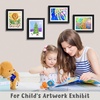 image:image2 Pack 9x12 FrontOpening Kids Artwork Frames Changeable Walnut  Magnetic Door Holds 50 Art Pieces Picture Frame Great for Kids Drawings Children Art Projects Crafts Schoolwork or HomeBlack