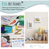 image:image2 Pack 9x12 FrontOpening Kids Artwork Frames Changeable Walnut  Magnetic Door Holds 50 Art Pieces Picture Frame Great for Kids Drawings Children Art Projects Crafts Schoolwork or HomeWhite