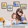 image:image2 Pack 9x12 FrontOpening Kids Artwork Frames Changeable Walnut  Magnetic Door Holds 50 Art Pieces Picture Frame Great for Kids Drawings Children Art Projects Crafts Schoolwork or HomeEcru
