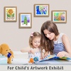 image:image2 Pack 9x12 FrontOpening Kids Artwork Frames Changeable Walnut  Magnetic Door Holds 50 Art Pieces Picture Frame Great for Kids Drawings Children Art Projects Crafts Schoolwork or HomeBrown