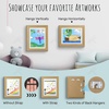 image:image2 Pack 9x12 FrontOpening Kids Artwork Frames Changeable Walnut  Magnetic Door Holds 50 Art Pieces Picture Frame Great for Kids Drawings Children Art Projects Crafts Schoolwork or HomeBrown