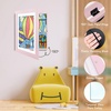image:image2 Pack 9x12 FrontOpening Kids Artwork Frames Changeable Walnut  Magnetic Door Holds 50 Art Pieces Picture Frame Great for Kids Drawings Children Art Projects Crafts Schoolwork or HomeLight Pink