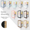 image:image2 Pack 9x12 FrontOpening Kids Artwork Frames Changeable Walnut  Magnetic Door Holds 50 Art Pieces Picture Frame Great for Kids Drawings Children Art Projects Crafts Schoolwork or HomeBrown