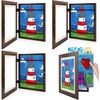 image:image2 Pack 9x12 FrontOpening Kids Artwork Frames Changeable Walnut  Magnetic Door Holds 50 Art Pieces Picture Frame Great for Kids Drawings Children Art Projects Crafts Schoolwork or HomeWalnut
