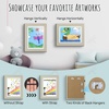 image:image2 Pack 9x12 FrontOpening Kids Artwork Frames Changeable Walnut  Magnetic Door Holds 50 Art Pieces Picture Frame Great for Kids Drawings Children Art Projects Crafts Schoolwork or HomeGrey