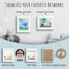 image:image2 Pack 9x12 FrontOpening Kids Artwork Frames Changeable Walnut  Magnetic Door Holds 50 Art Pieces Picture Frame Great for Kids Drawings Children Art Projects Crafts Schoolwork or HomeWhite