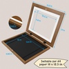 image:image2 Pack 9x12 FrontOpening Kids Artwork Frames Changeable Walnut  Magnetic Door Holds 50 Art Pieces Picture Frame Great for Kids Drawings Children Art Projects Crafts Schoolwork or HomeEcru
