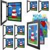 image:image2 Pack 9x12 FrontOpening Kids Artwork Frames Changeable Walnut  Magnetic Door Holds 50 Art Pieces Picture Frame Great for Kids Drawings Children Art Projects Crafts Schoolwork or HomeBlack