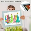 image:image2 Pack 9x12 FrontOpening Kids Artwork Frames Changeable Walnut  Magnetic Door Holds 50 Art Pieces Picture Frame Great for Kids Drawings Children Art Projects Crafts Schoolwork or HomeTeal Blue