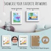 image:image2 Pack 9x12 FrontOpening Kids Artwork Frames Changeable Walnut  Magnetic Door Holds 50 Art Pieces Picture Frame Great for Kids Drawings Children Art Projects Crafts Schoolwork or HomeWhite