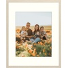 image:imageGolden State Art 12x12 Picture Frame  Ivory Mat for 8x8 Photos  White Wood Grain Style  Wall Display  Great for Weddings Photos Anniversary Photos Memories PaintingBeige