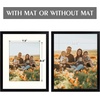 image:imageGolden State Art 12x12 Picture Frame  Ivory Mat for 8x8 Photos  White Wood Grain Style  Wall Display  Great for Weddings Photos Anniversary Photos Memories PaintingBlack