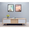 image:imageGolden State Art 12x12 Picture Frame  Ivory Mat for 8x8 Photos  White Wood Grain Style  Wall Display  Great for Weddings Photos Anniversary Photos Memories PaintingBlack