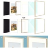 image:imageGolden State Art 12x12 Picture Frame  Ivory Mat for 8x8 Photos  White Wood Grain Style  Wall Display  Great for Weddings Photos Anniversary Photos Memories PaintingBeige
