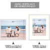 image:imageGolden State Art 12x12 Picture Frame  Ivory Mat for 8x8 Photos  White Wood Grain Style  Wall Display  Great for Weddings Photos Anniversary Photos Memories PaintingWhite