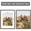 image:imageGolden State Art 12x12 Picture Frame  Ivory Mat for 8x8 Photos  White Wood Grain Style  Wall Display  Great for Weddings Photos Anniversary Photos Memories PaintingGray