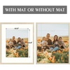 image:imageGolden State Art 12x12 Picture Frame  Ivory Mat for 8x8 Photos  White Wood Grain Style  Wall Display  Great for Weddings Photos Anniversary Photos Memories PaintingBeige