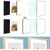 image:imageGolden State Art 12x12 Picture Frame  Ivory Mat for 8x8 Photos  White Wood Grain Style  Wall Display  Great for Weddings Photos Anniversary Photos Memories PaintingBeige