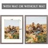 image:imageGolden State Art 12x12 Picture Frame  Ivory Mat for 8x8 Photos  White Wood Grain Style  Wall Display  Great for Weddings Photos Anniversary Photos Memories PaintingGray