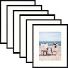 image:imageGolden State Art 12x12 Picture Frame  Ivory Mat for 8x8 Photos  White Wood Grain Style  Wall Display  Great for Weddings Photos Anniversary Photos Memories PaintingBlack