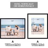 image:imageGolden State Art 12x12 Picture Frame  Ivory Mat for 8x8 Photos  White Wood Grain Style  Wall Display  Great for Weddings Photos Anniversary Photos Memories PaintingBlack