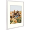 image:imageGolden State Art 12x12 Picture Frame  Ivory Mat for 8x8 Photos  White Wood Grain Style  Wall Display  Great for Weddings Photos Anniversary Photos Memories PaintingWhite