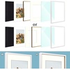 image:imageGolden State Art 12x12 Picture Frame  Ivory Mat for 8x8 Photos  White Wood Grain Style  Wall Display  Great for Weddings Photos Anniversary Photos Memories PaintingWhite