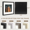 image:imageGolden State Art 12x12 Picture Frame  Ivory Mat for 8x8 Photos  White Wood Grain Style  Wall Display  Great for Weddings Photos Anniversary Photos Memories PaintingBlack