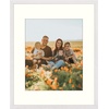 image:imageGolden State Art 12x12 Picture Frame  Ivory Mat for 8x8 Photos  White Wood Grain Style  Wall Display  Great for Weddings Photos Anniversary Photos Memories PaintingWhite