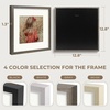 image:imageGolden State Art 12x12 Picture Frame  Ivory Mat for 8x8 Photos  White Wood Grain Style  Wall Display  Great for Weddings Photos Anniversary Photos Memories PaintingGray