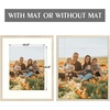 image:imageGolden State Art 12x12 Picture Frame  Ivory Mat for 8x8 Photos  White Wood Grain Style  Wall Display  Great for Weddings Photos Anniversary Photos Memories PaintingBeige
