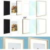 image:imageGolden State Art 12x12 Picture Frame  Ivory Mat for 8x8 Photos  White Wood Grain Style  Wall Display  Great for Weddings Photos Anniversary Photos Memories PaintingBeige