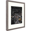 image:imageGolden State Art 12x12 Picture Frame  Ivory Mat for 8x8 Photos  White Wood Grain Style  Wall Display  Great for Weddings Photos Anniversary Photos Memories PaintingGray