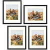 image:imageGolden State Art 12x12 Picture Frame  Ivory Mat for 8x8 Photos  White Wood Grain Style  Wall Display  Great for Weddings Photos Anniversary Photos Memories PaintingBlack