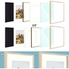 image:imageGolden State Art 12x12 Picture Frame  Ivory Mat for 8x8 Photos  White Wood Grain Style  Wall Display  Great for Weddings Photos Anniversary Photos Memories PaintingBeige