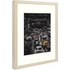 image:imageGolden State Art 12x12 Picture Frame  Ivory Mat for 8x8 Photos  White Wood Grain Style  Wall Display  Great for Weddings Photos Anniversary Photos Memories PaintingBeige