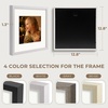 image:imageGolden State Art 12x12 Picture Frame  Ivory Mat for 8x8 Photos  White Wood Grain Style  Wall Display  Great for Weddings Photos Anniversary Photos Memories PaintingWhite
