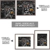 image:imageGolden State Art 12x12 Picture Frame  Ivory Mat for 8x8 Photos  White Wood Grain Style  Wall Display  Great for Weddings Photos Anniversary Photos Memories PaintingGray