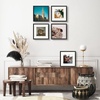 image:imageGolden State Art 12x12 Picture Frame  Ivory Mat for 8x8 Photos  White Wood Grain Style  Wall Display  Great for Weddings Photos Anniversary Photos Memories PaintingBlack