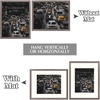 image:imageGolden State Art 12x12 Picture Frame  Ivory Mat for 8x8 Photos  White Wood Grain Style  Wall Display  Great for Weddings Photos Anniversary Photos Memories PaintingGray