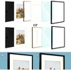 image:imageGolden State Art 12x12 Picture Frame  Ivory Mat for 8x8 Photos  White Wood Grain Style  Wall Display  Great for Weddings Photos Anniversary Photos Memories PaintingBlack