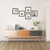 image:imageGolden State Art 12x12 Picture Frame  Ivory Mat for 8x8 Photos  White Wood Grain Style  Wall Display  Great for Weddings Photos Anniversary Photos Memories PaintingBlack