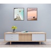 image:imageGolden State Art 12x12 Picture Frame  Ivory Mat for 8x8 Photos  White Wood Grain Style  Wall Display  Great for Weddings Photos Anniversary Photos Memories PaintingGray